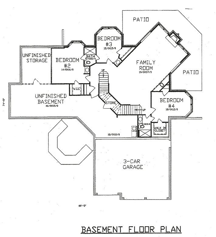 Plan 60628 with 4 Bed, 5 Bath, 3 Car Garage