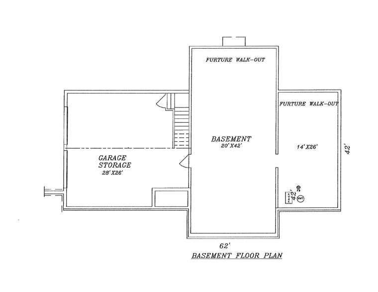 House Plan 60639 Lower Level