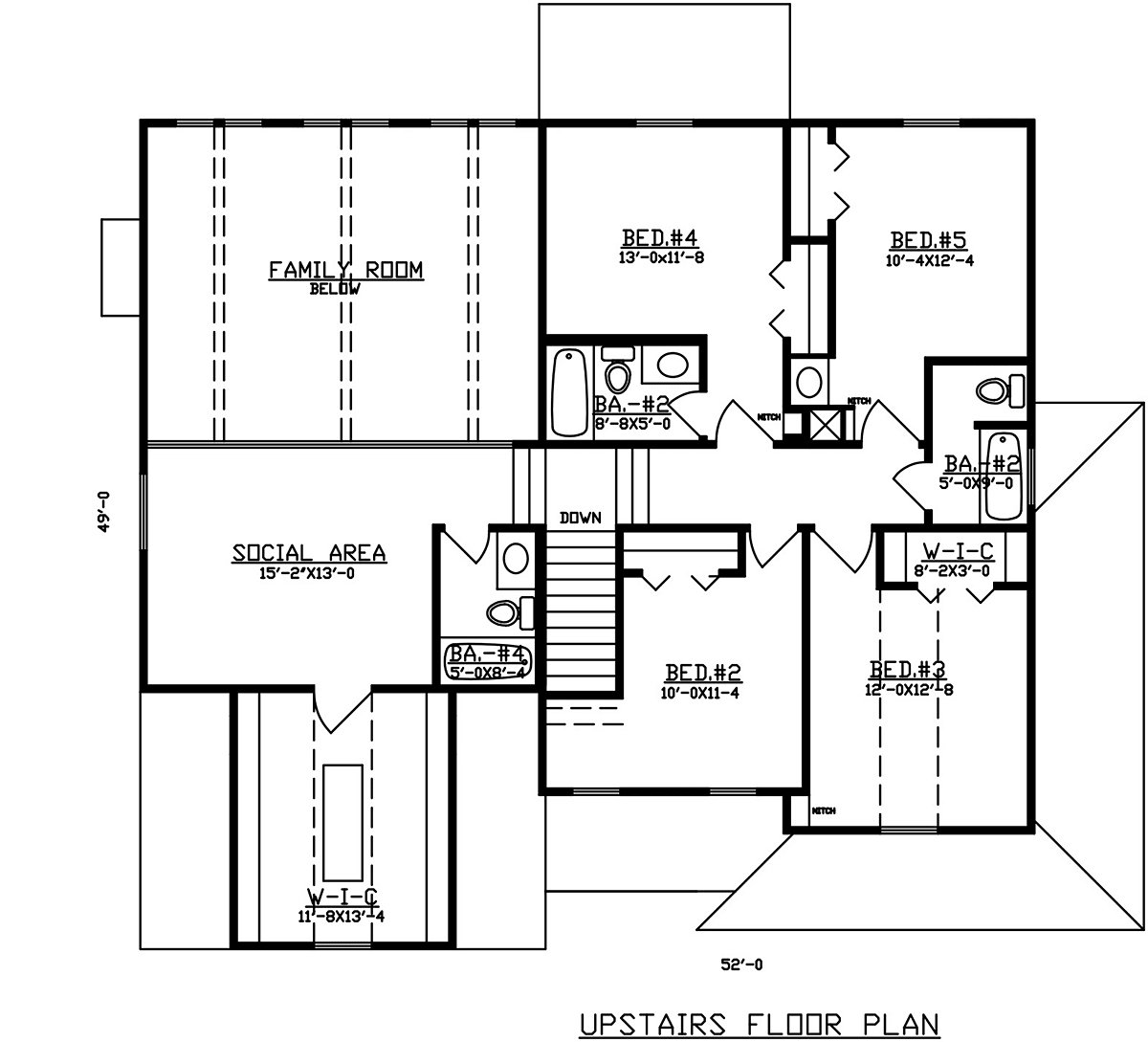 House Plan 60673 Level Two