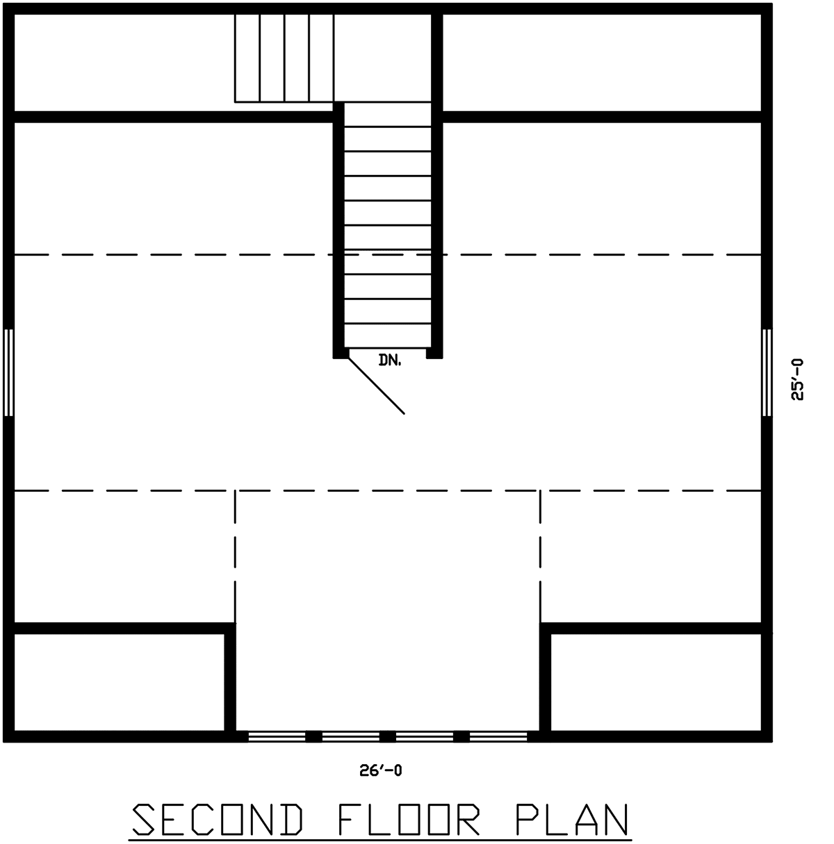 Garage Plan 60682 - 2 Car Garage Level Two