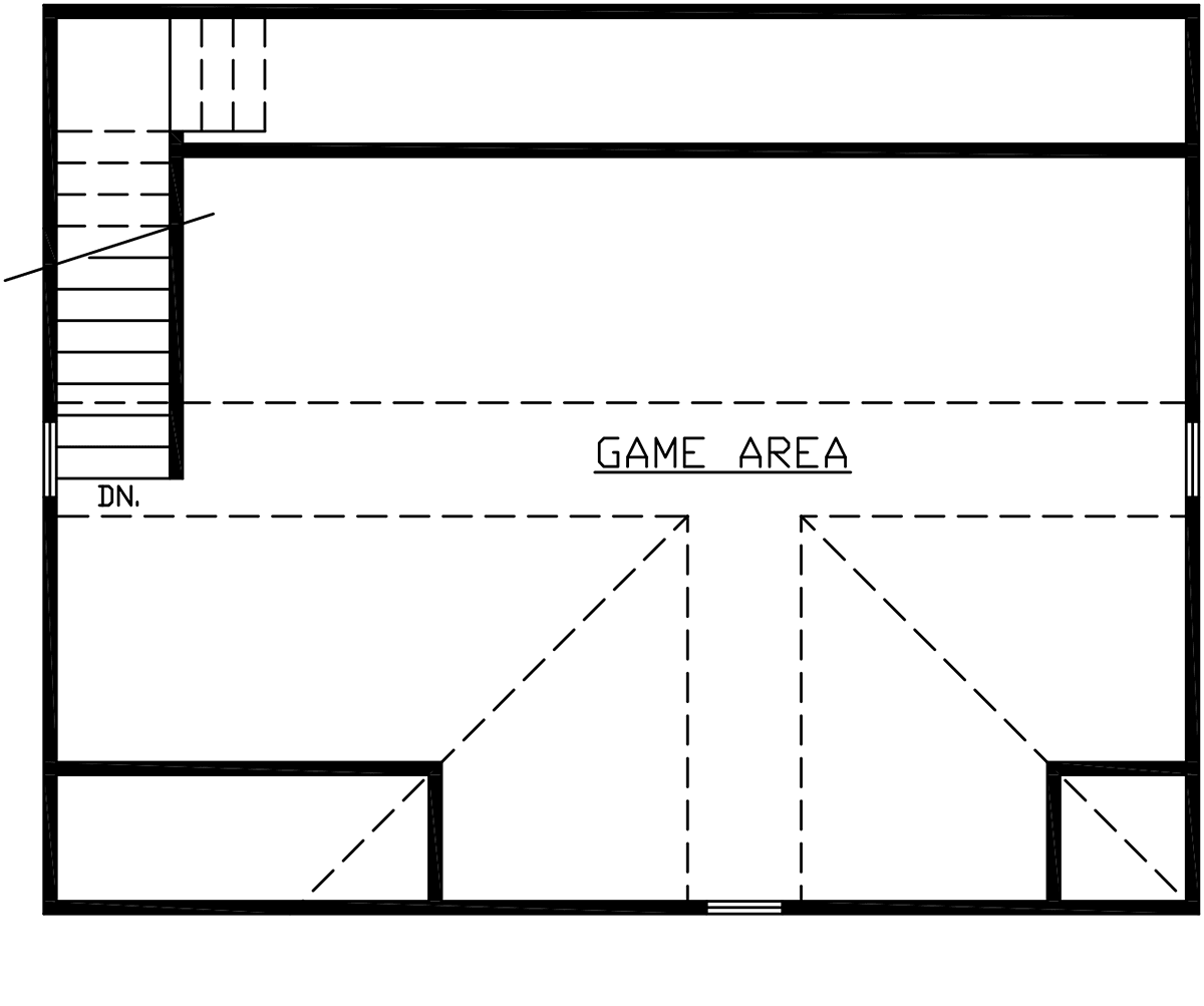Garage Plan 60686 - 2 Car Garage Apartment Level Two