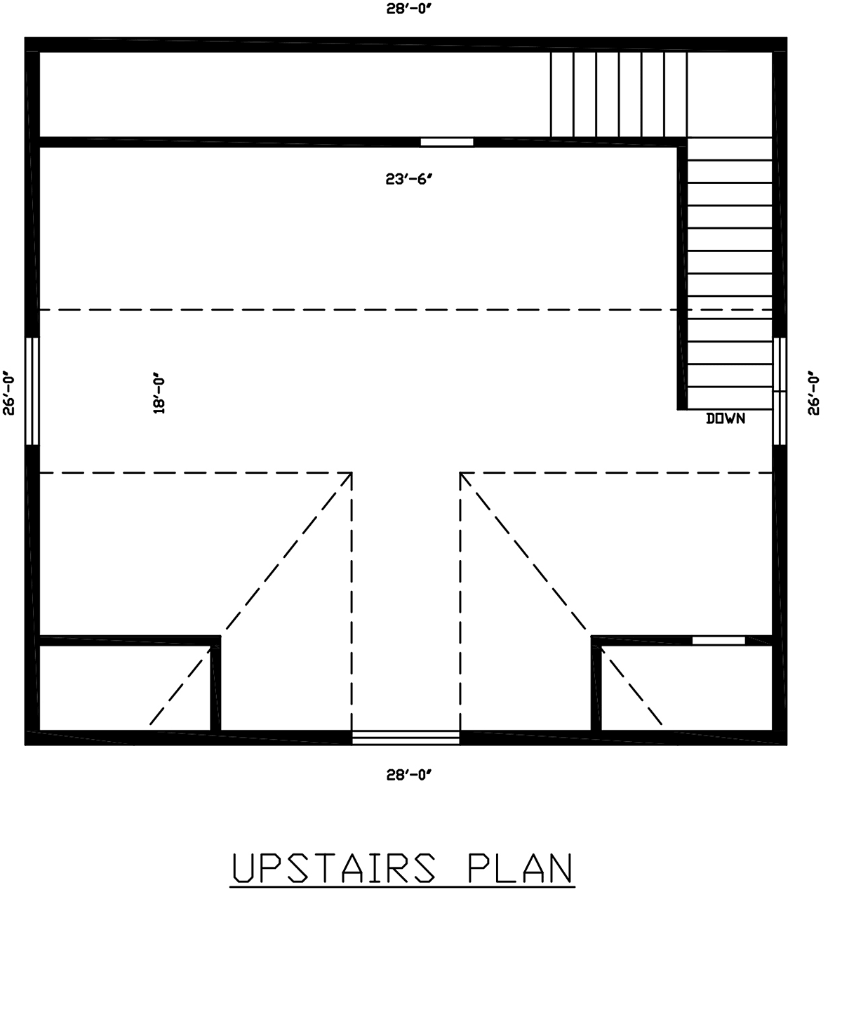 Garage Plan 60687 - 2 Car Garage Apartment Level Two
