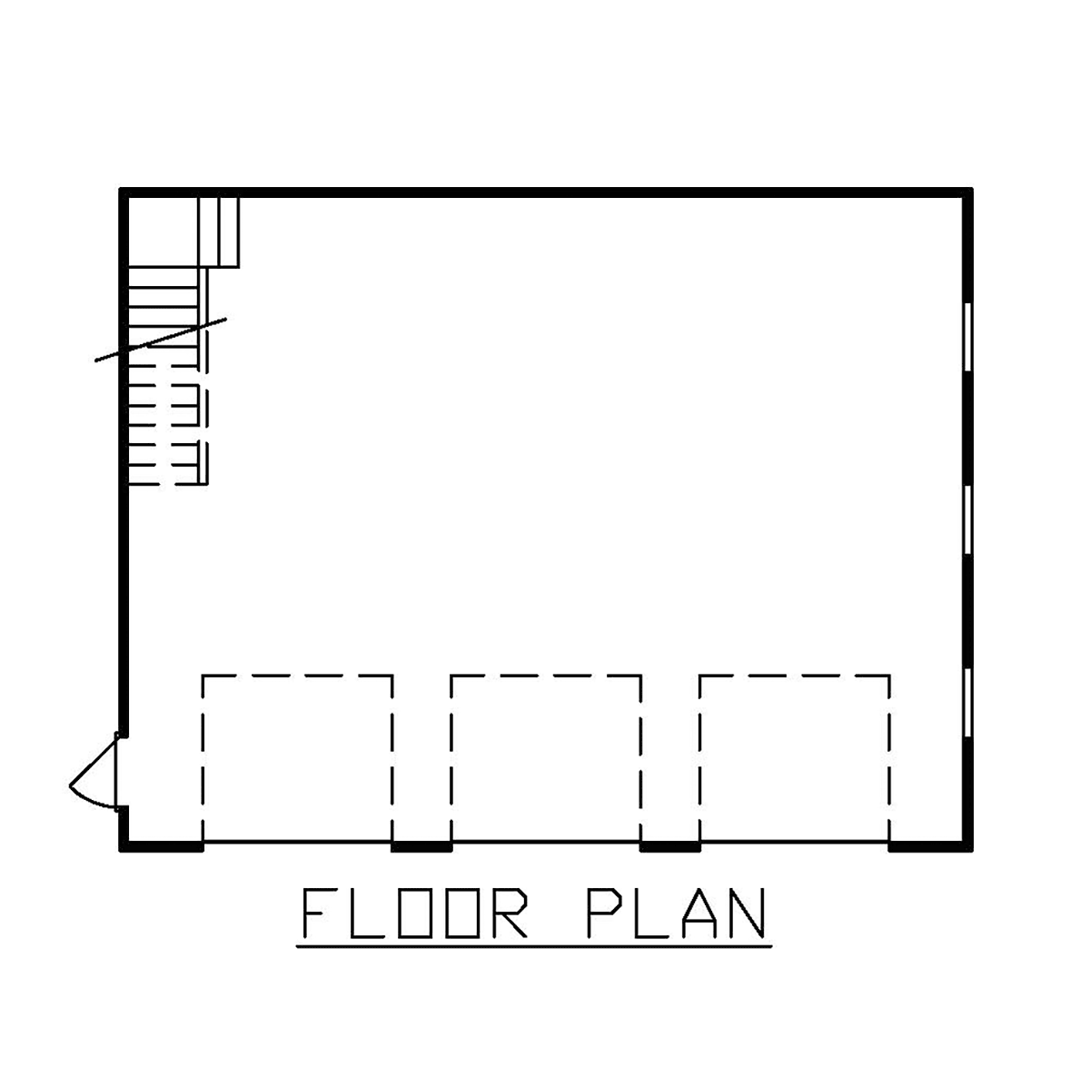 Garage Plan 60691 - 3 Car Garage Level One