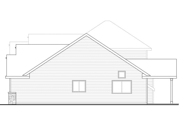 Cape Cod, Cottage, Country, Craftsman Plan with 2236 Sq. Ft., 3 Bedrooms, 3 Bathrooms, 2 Car Garage Picture 3