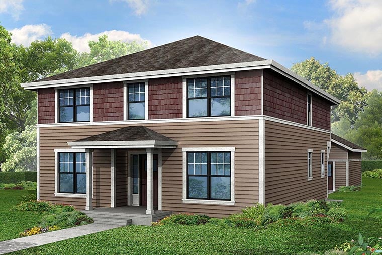 Cape Cod, Cottage, Country Plan with 2717 Sq. Ft., 4 Bedrooms, 3 Bathrooms, 2 Car Garage Elevation