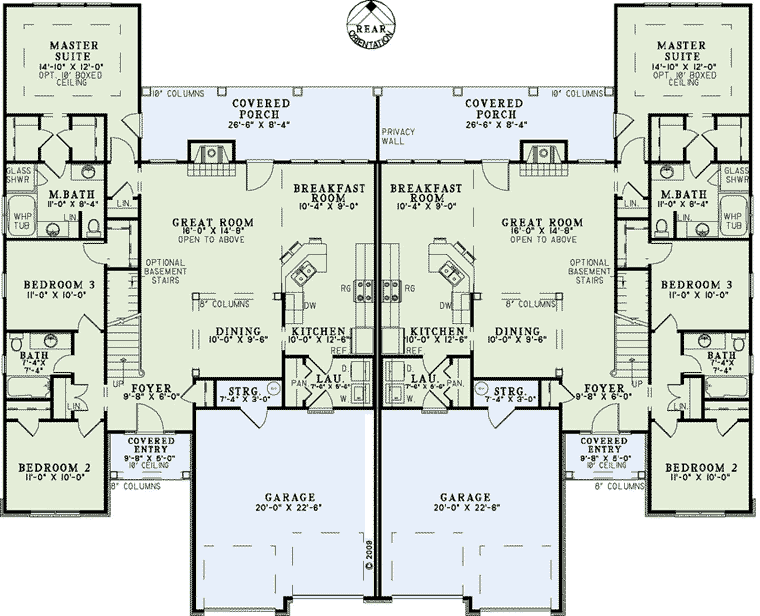 Multi-Family Plan 61029 Level One