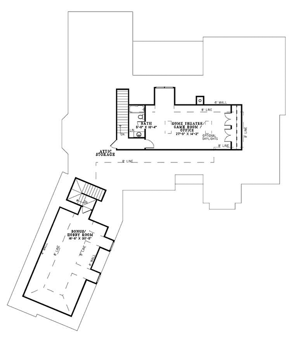 House Plan 61160 Level Two