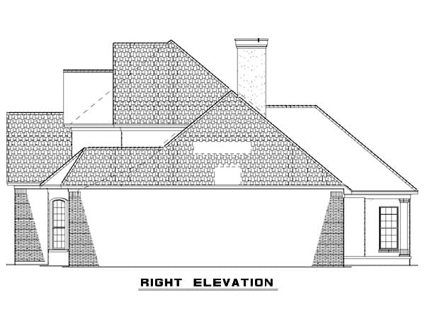 Traditional Plan with 2585 Sq. Ft., 5 Bedrooms, 3 Bathrooms, 2 Car Garage Picture 3