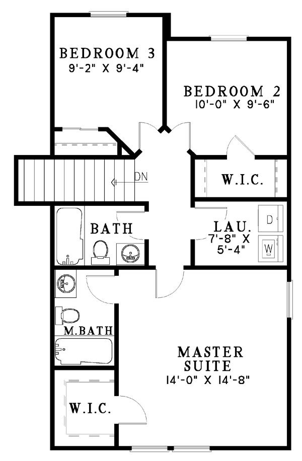 House Plan 61213 Level Two