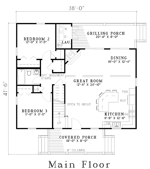 House Plan 61221 Level One