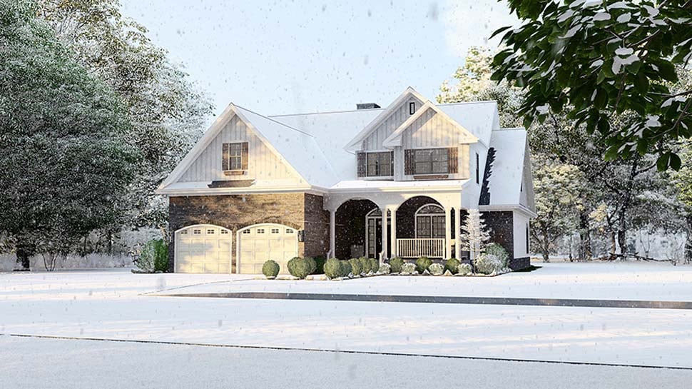Country Plan with 2470 Sq. Ft., 4 Bedrooms, 3 Bathrooms, 2 Car Garage Picture 5