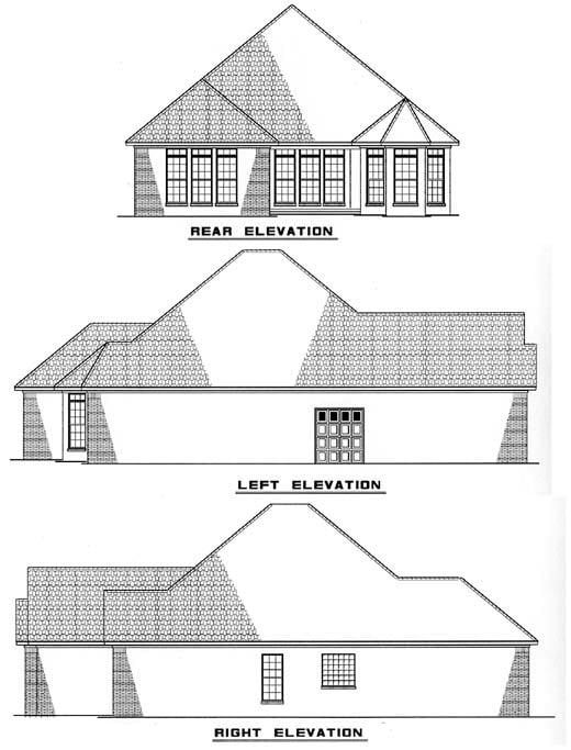 House Plan 61353 Rear Elevation