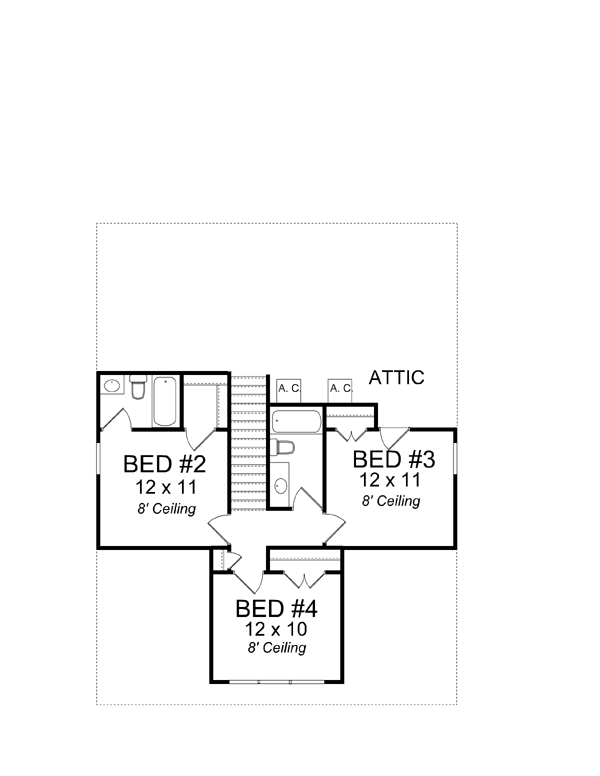 House Plan 61403 Level Two