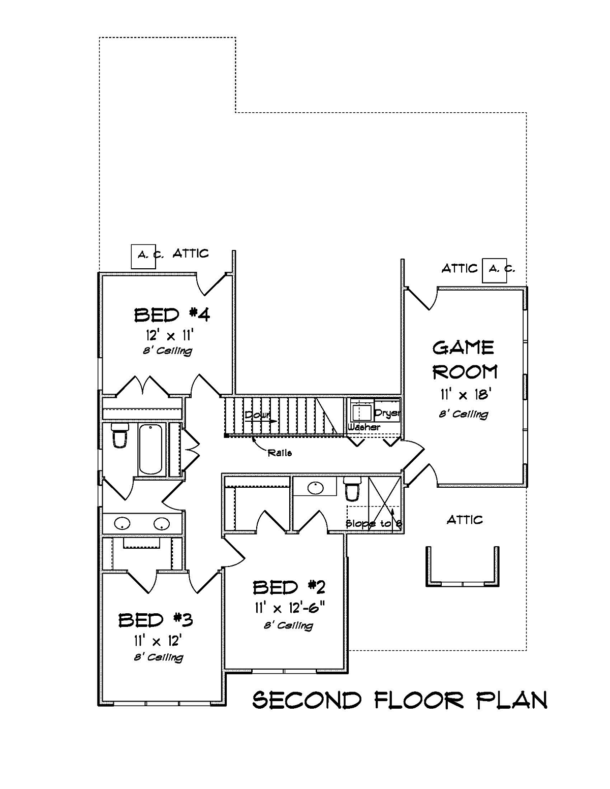 House Plan 61495 Level Two