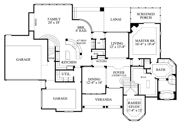 Plan 61724 | Victorian Style with 4 Bed, 5 Bath, 3 Car Garage