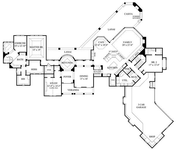 House Plan 61850 Level One