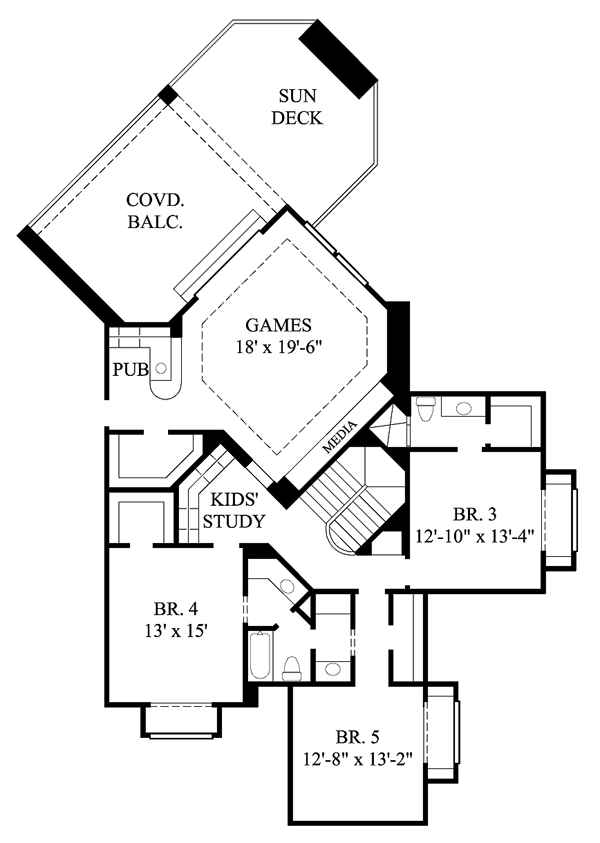 House Plan 61850 Level Two