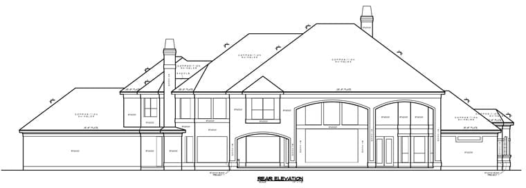 House Plan 61873 Rear Elevation