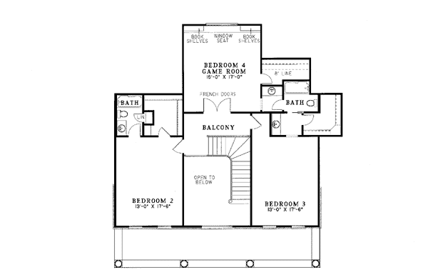 House Plan 62020 Level Two