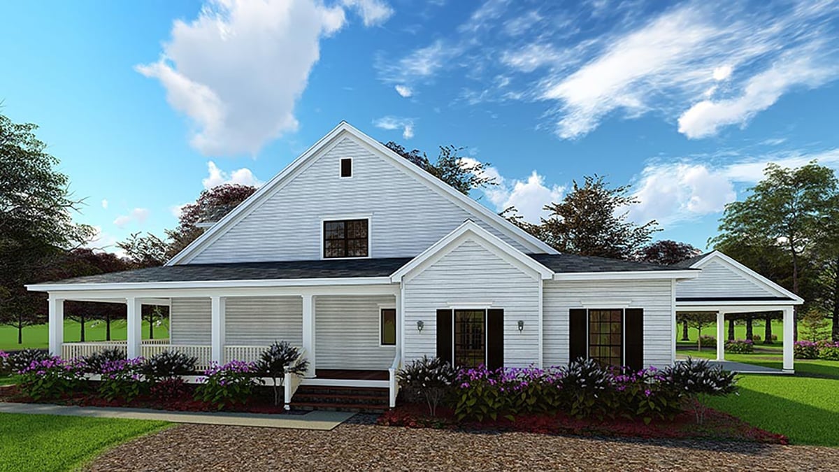 House Plan 62032 Rear Elevation