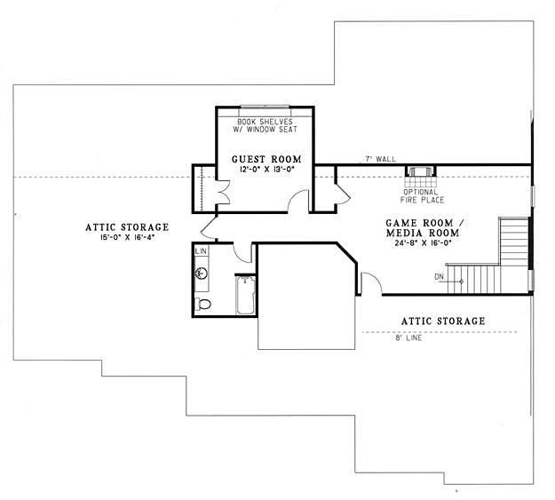 House Plan 62062 Level Two