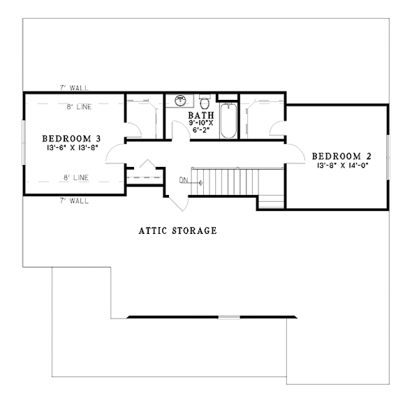 House Plan 62103 Level Two