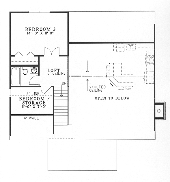 House Plan 62115 Level Two
