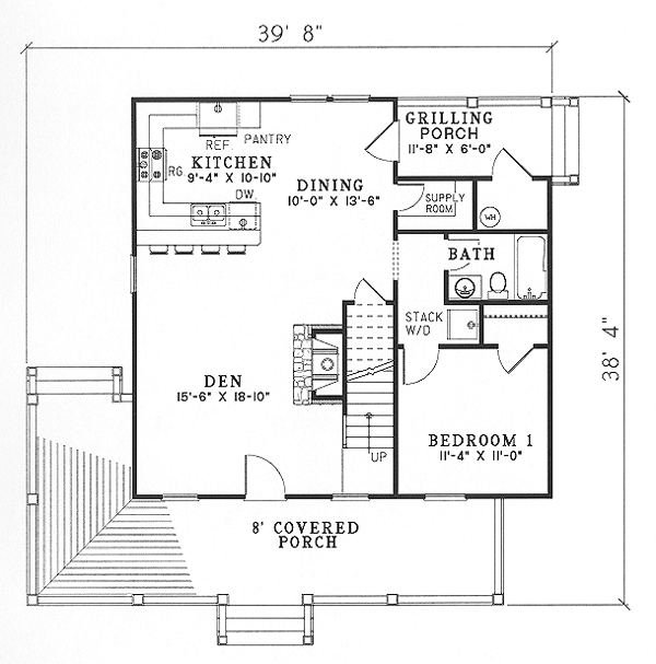 House Plan 62117 Level One