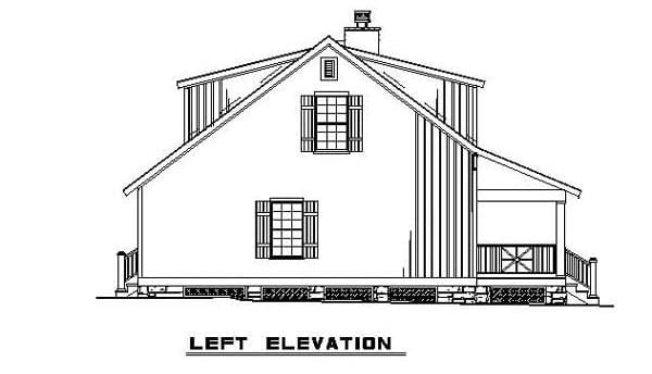 Bungalow, Cabin, Country, Southern Plan with 1451 Sq. Ft., 3 Bedrooms, 2 Bathrooms Picture 11