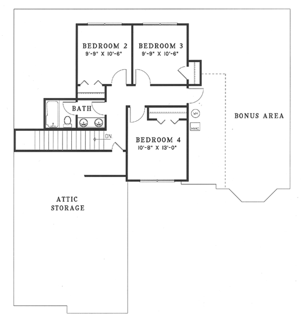 House Plan 62311 Level Two
