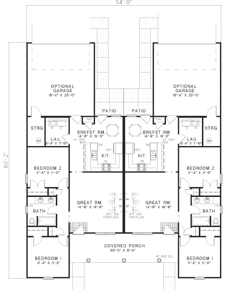 Multi-Family Plan 62379 Level One