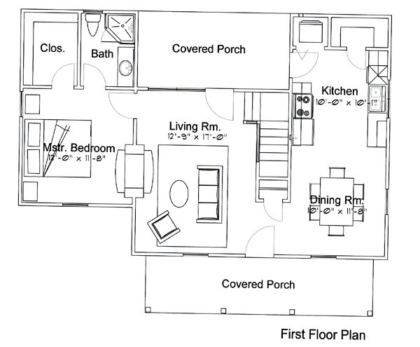 House Plan 62402 Level One
