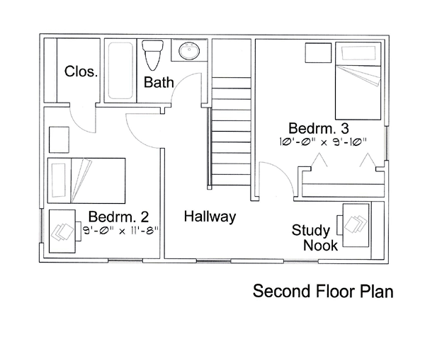 House Plan 62402 Level Two