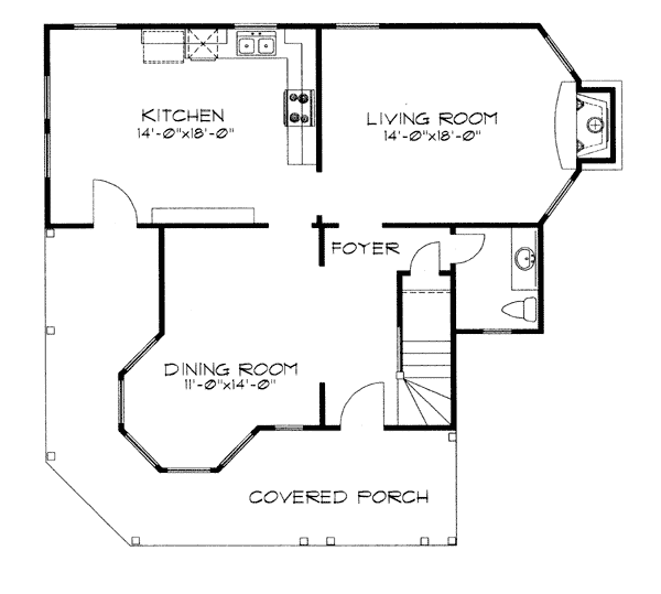 House Plan 62408 Level One