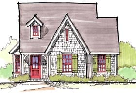 Plan 62414 - 922 Square Feet