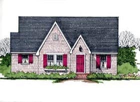 Plan 62416 - 932 Square Feet