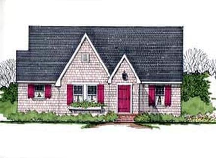 Plan 62416 - 932 Square Feet