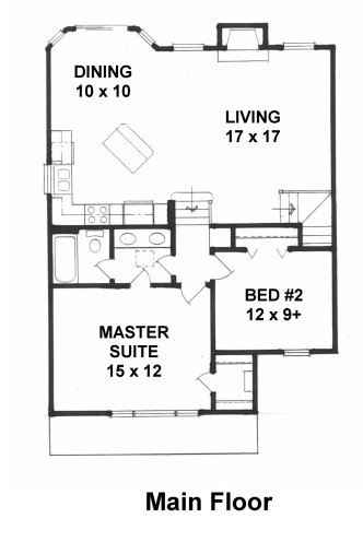 House Plan 62631 Level One