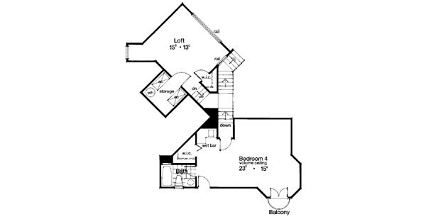 House Plan 63075 Level Two