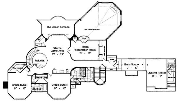 House Plan 63082 Level Two