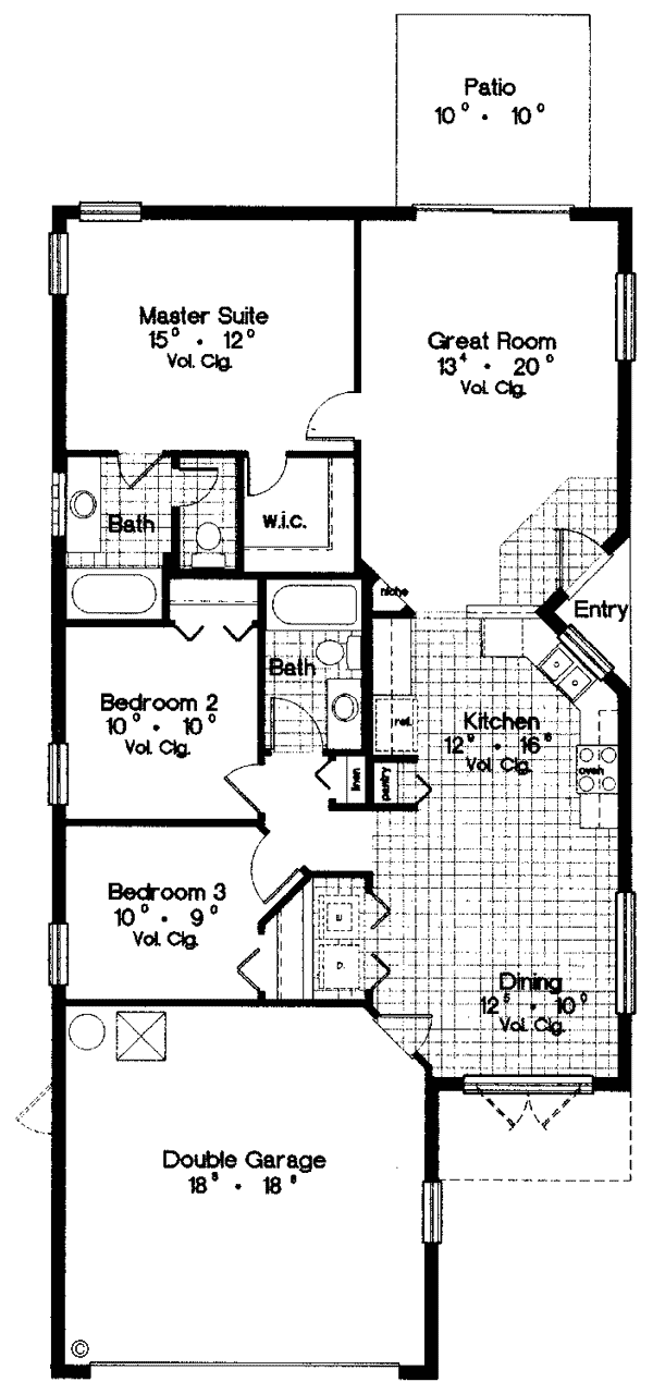 House Plan 63140 Level One