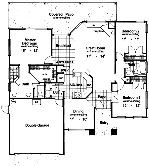 House Plan 63198 Level One