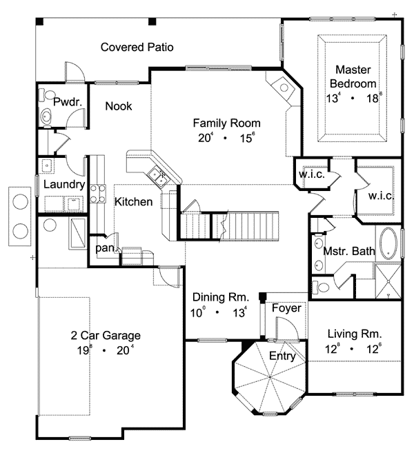 House Plan 63211 Level One