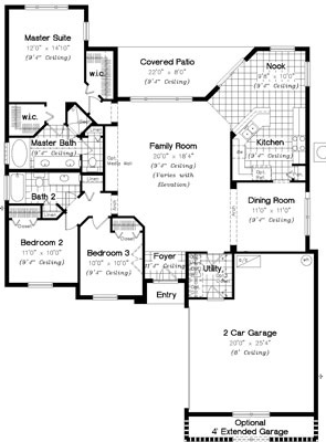 House Plan 63341 Level One