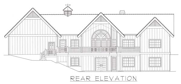 House Plan 63535 Rear Elevation