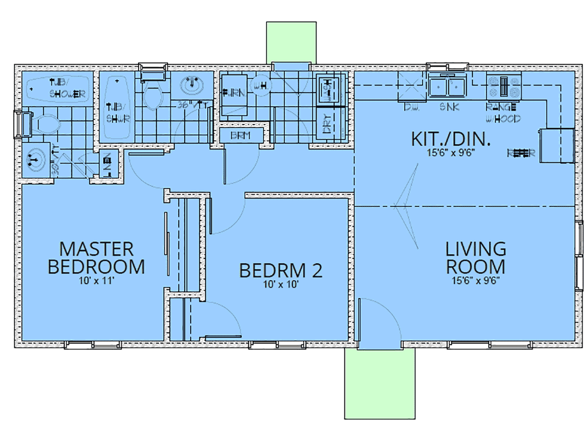 House Plan 63565 Level One