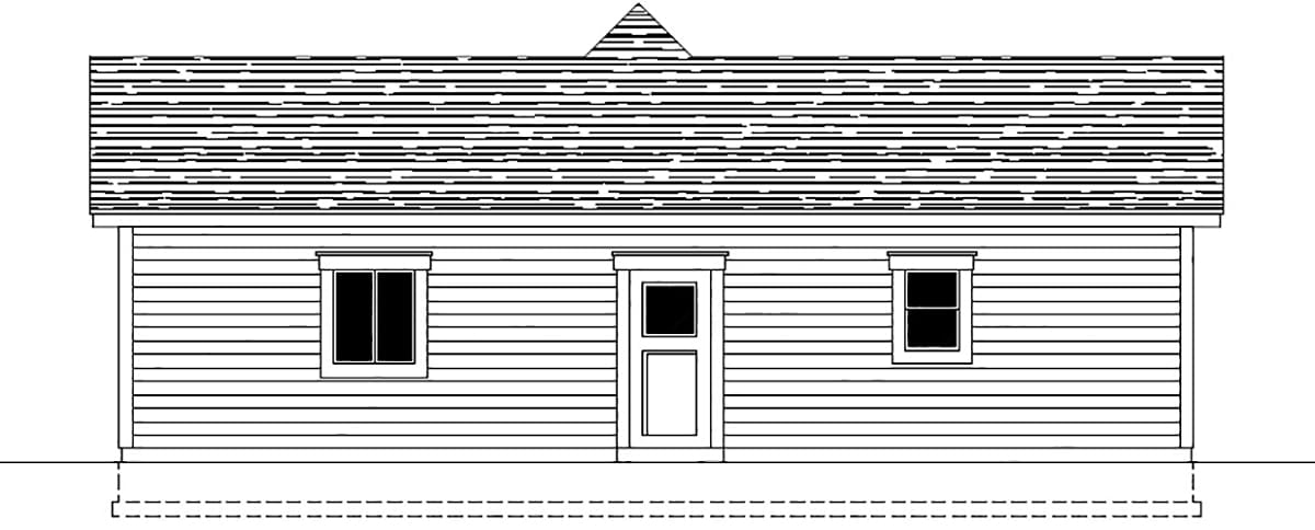 House Plan 63565 Rear Elevation
