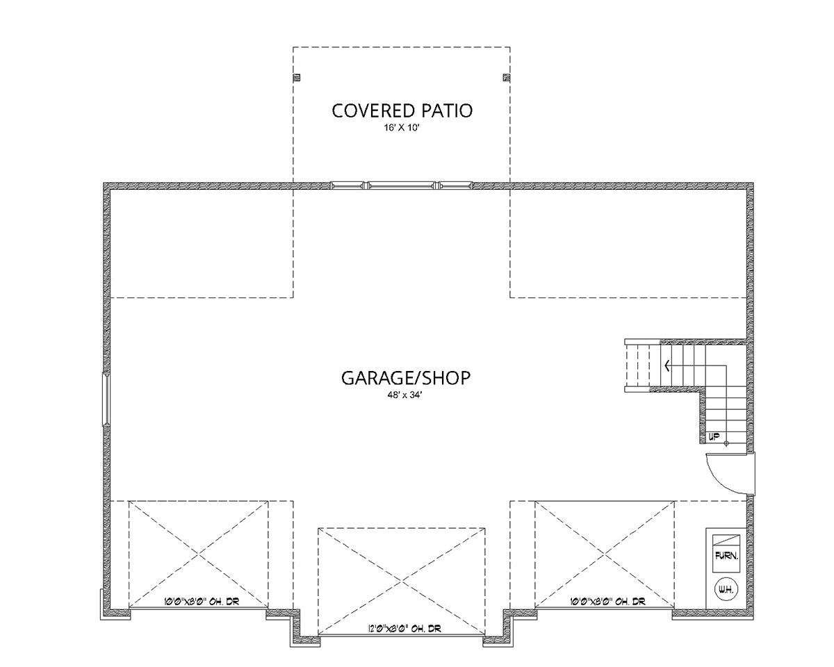 Garage Plan 63568 - 3 Car Garage Apartment Level One