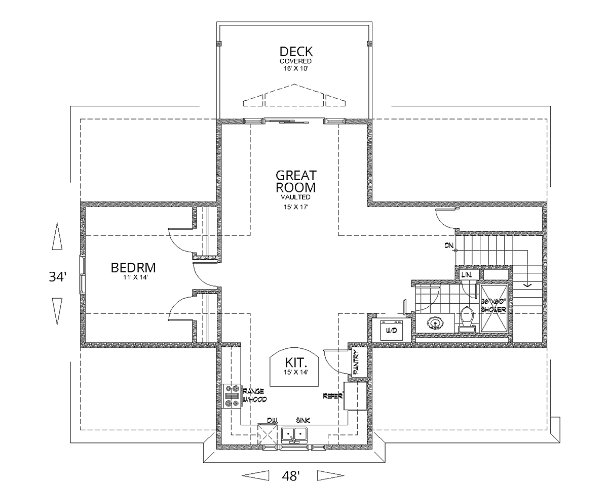 Garage Plan 63568 - 3 Car Garage Apartment Level Two