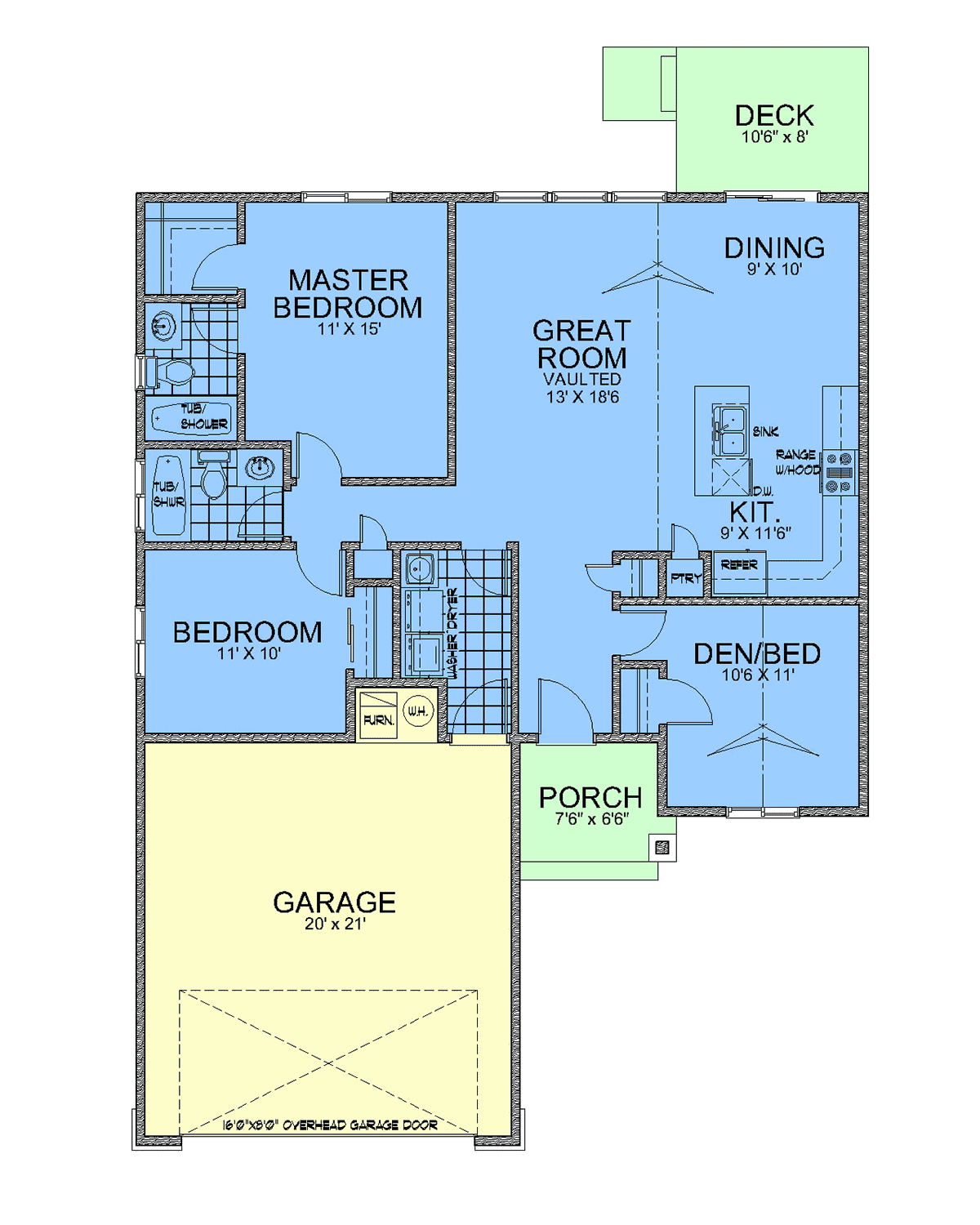 House Plan 63573 Level One